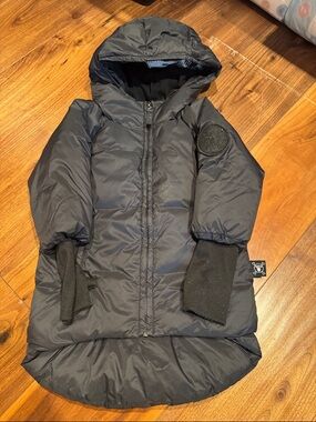 nununu Black Hooded Kids Puffer Coat